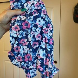 Floral Print Blue and Pink Shorts - Hollister